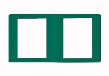 Mặt viền đôi màu xanh lá (vuông) B2S/ER