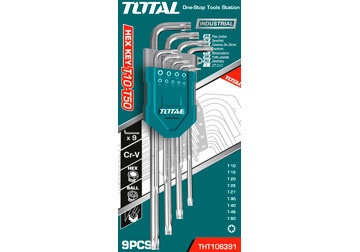T10-T50 Bộ lục giác bông dài 9 chi tiết Total THT106391