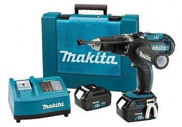 18V Máy khoan/vặn vít dùng pin Makita BHP453SHE